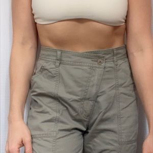 Abercrombie & Fitch cross over green cargo pants